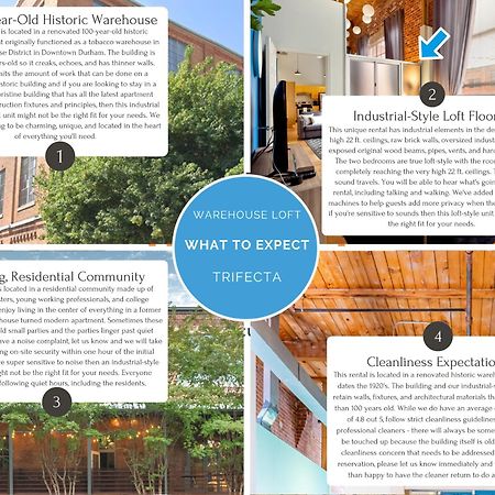 Trifecta Historic Brick 2Br Getaway Superhost Apartment Durham Ngoại thất bức ảnh